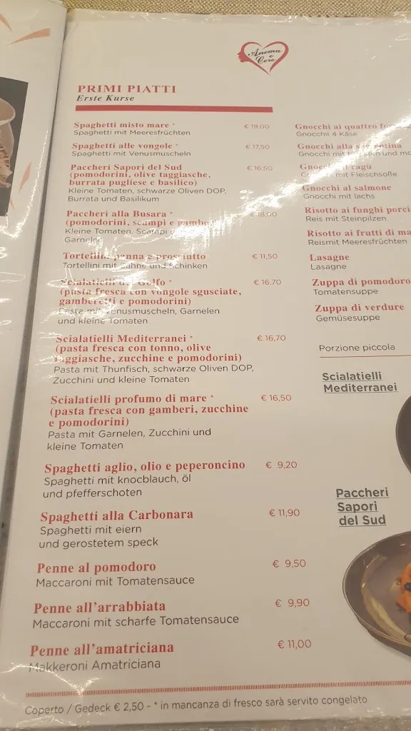 Menu_Ristorante Pizzeria Anema & Core Lignano_Lignano Sabbiadoro_image_4