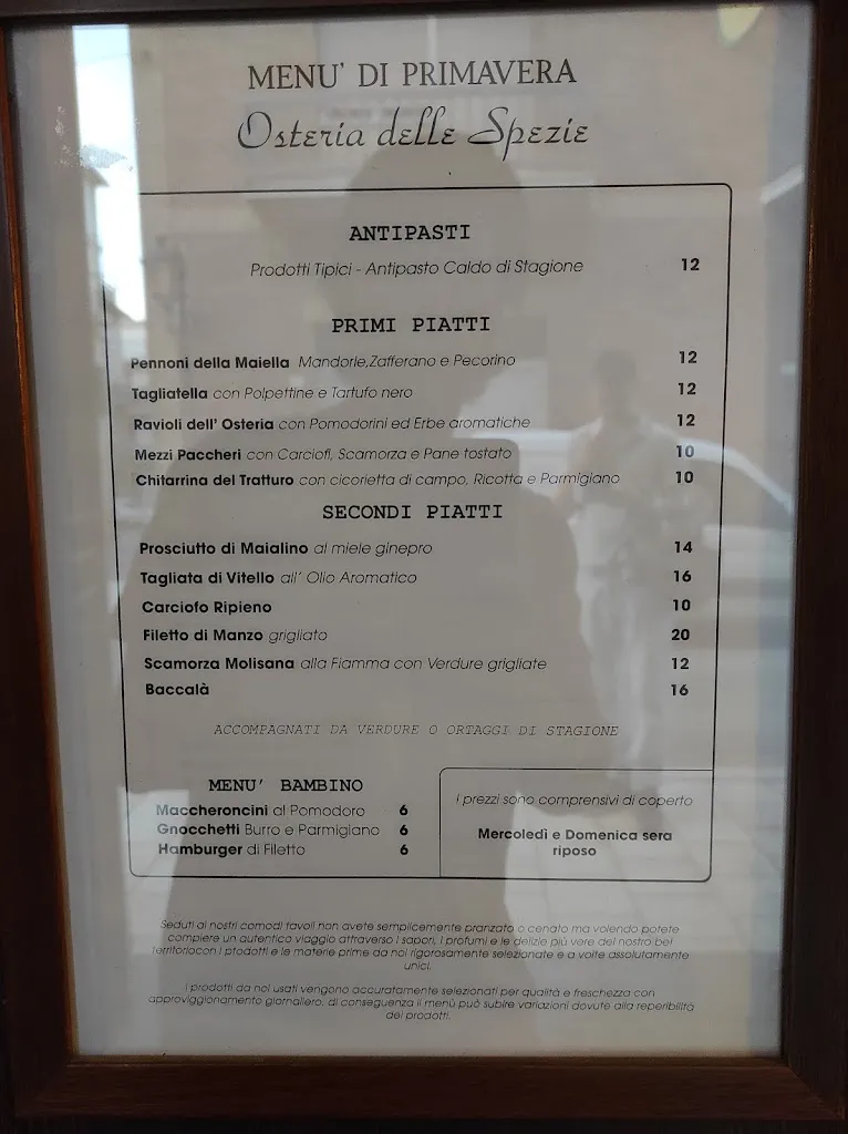 Menu_Osteria Delle Spezie_San Salvo_image_2