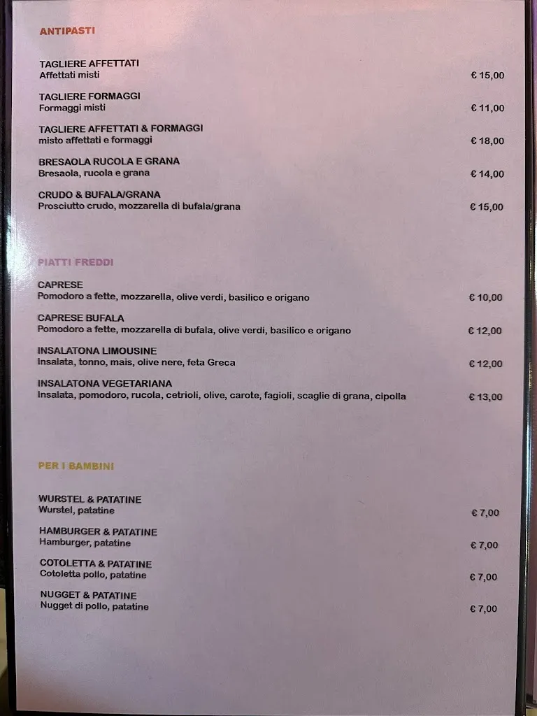 Menu_LIMOUSINE Risto Pizza & music_Morsano_image_2
