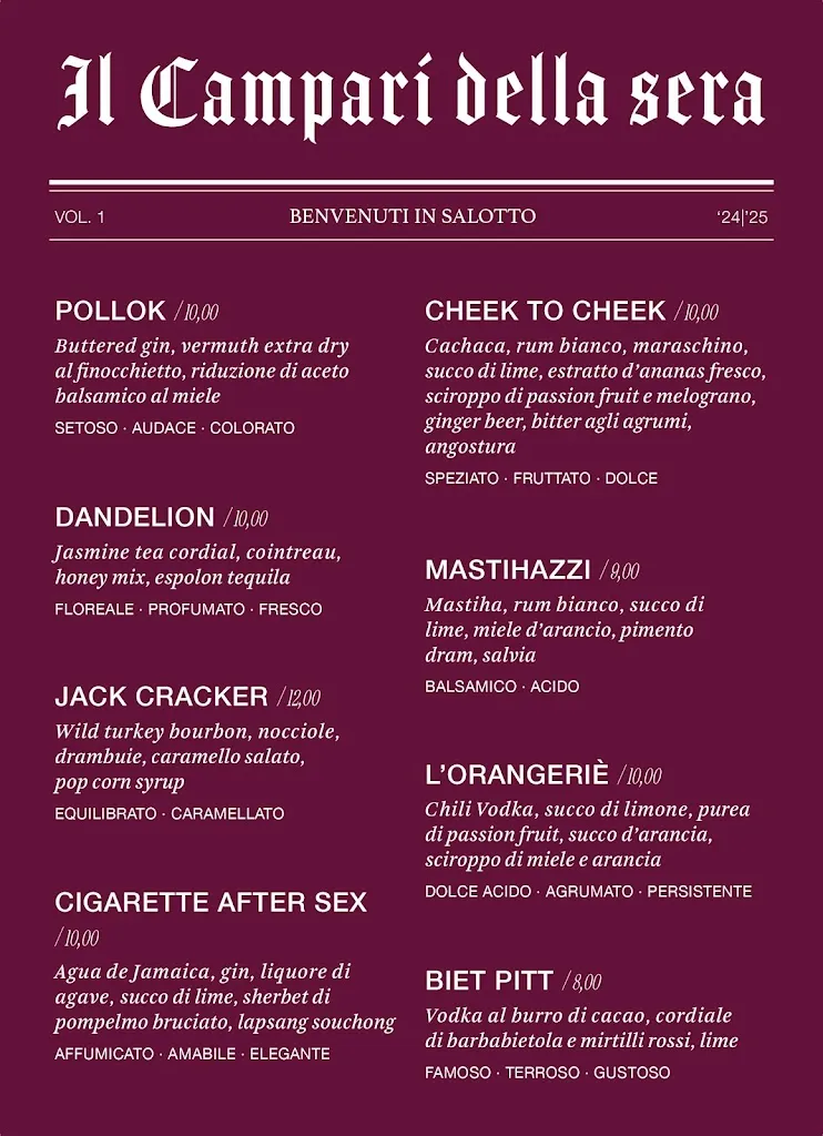 Menu_Il Salotto mixology & food_Orcenico Inferiore_image_1
