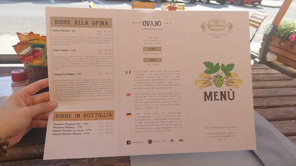 Menu_Matoga Cafe' , La Birreria con Cucina Di Topan Stefano_Ovaro_image_4