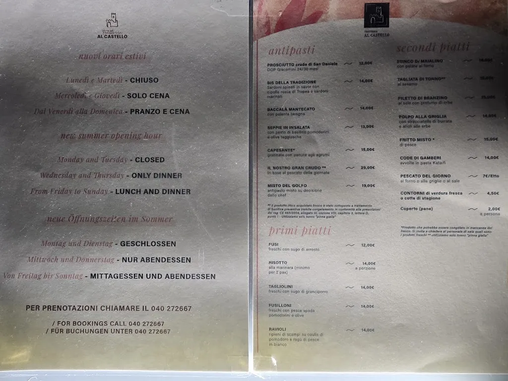 Menu_Trattoria Al Castello_Muggia_image_1