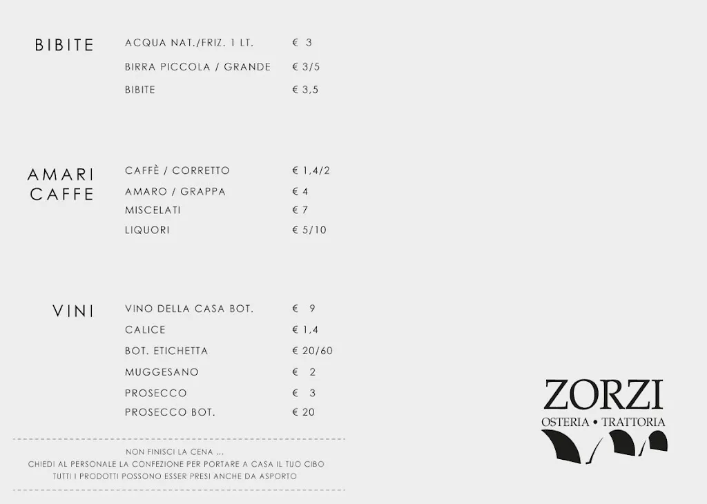Menu_Da Zorzi - Osteria - Trattoria_Pasian di Prato_immagine_2