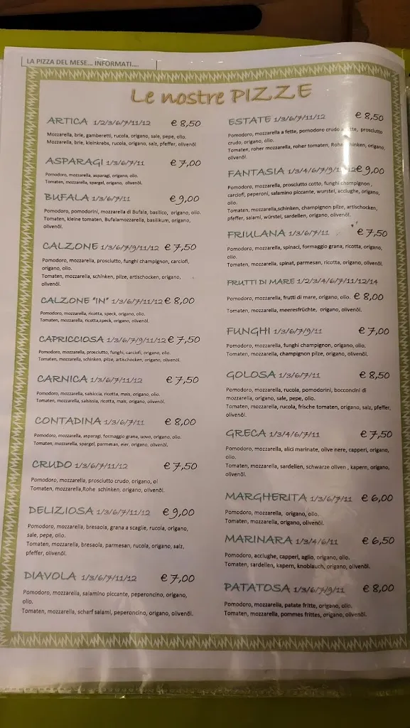 Menu_Pizzeria Ristorante Bar La Torate_Paluzza_image_4