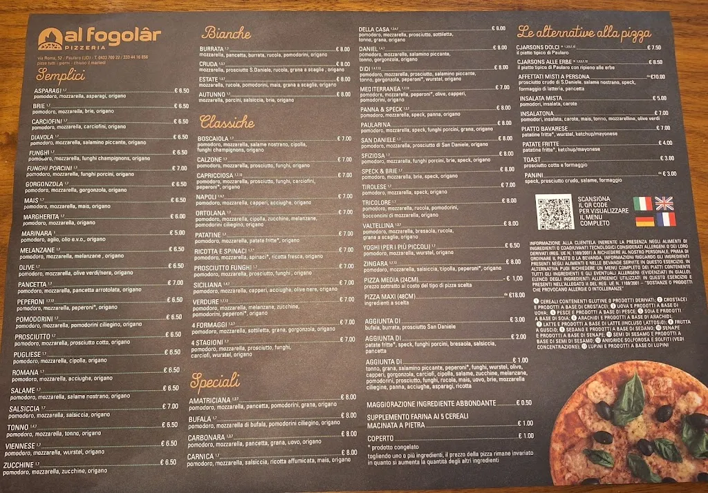 Menu_Pizzeria al Fogolar_Paularo_immagine_2