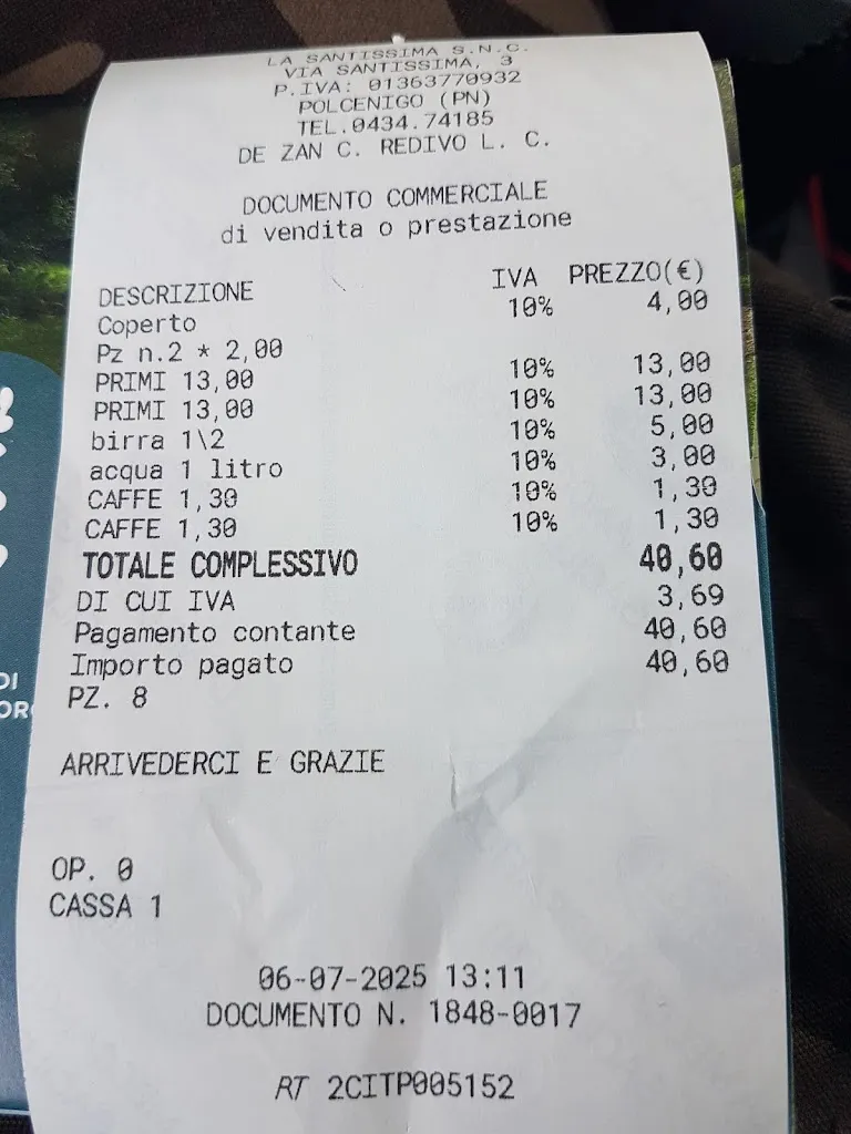 Paolo Piazza_La Santissima Bar Trattoria_Polcenigo_review