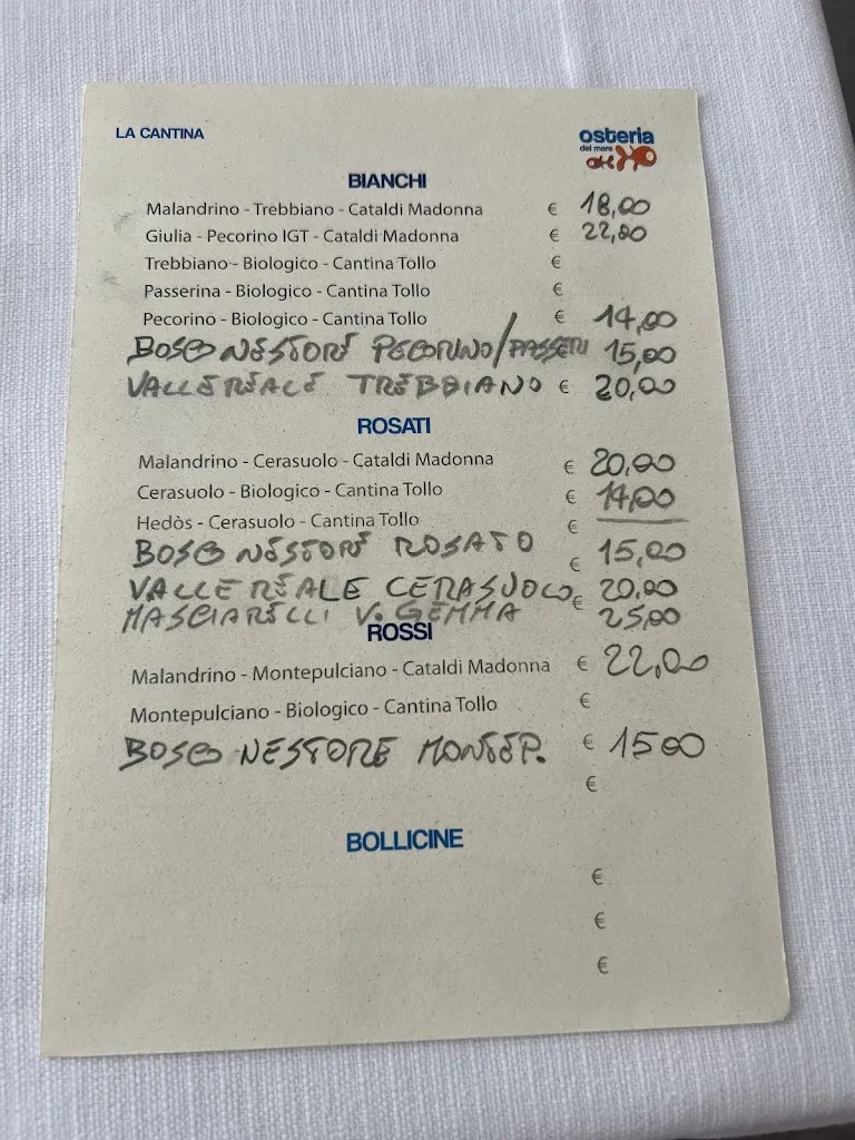 Menu_Osteria del Mare_San Salvo_image_1