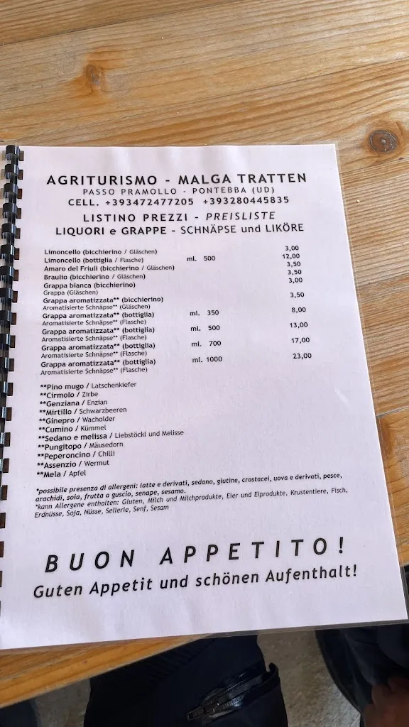 Menu_Malga Tratten_Pontebba_image_2