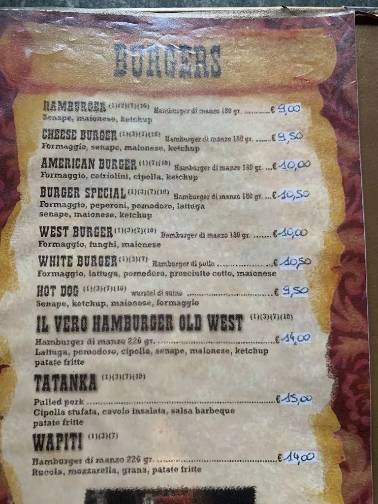 Menu_Birreria & Steakhouse Old West_Povoletto_image_2