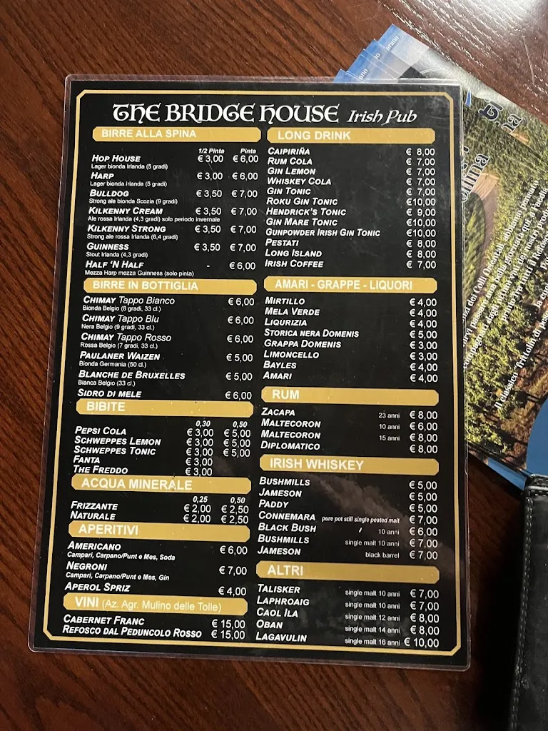 Menu_The Bridge House_Povoletto_image_1