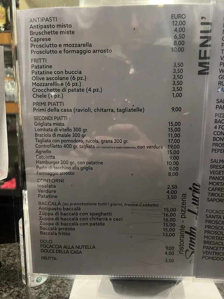 Menu_Ristorante Santa Lucia_Sant'Eusanio del Sangro_image_2