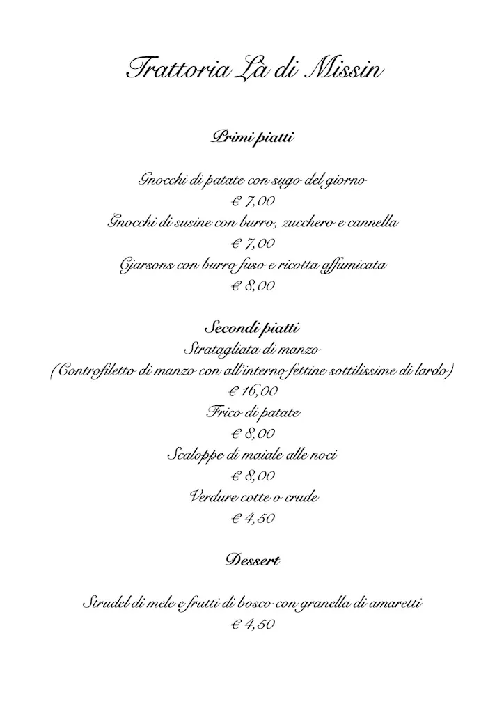 Menu_TRATTORIA LA' DI MISSIN_Pradamano_image_1