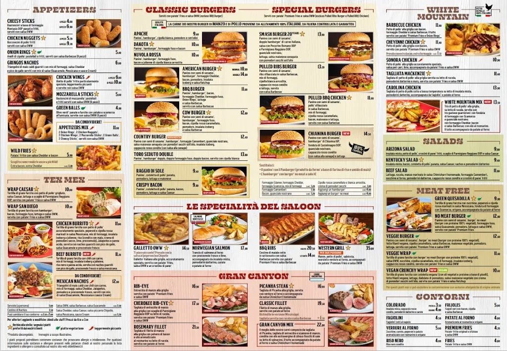 Menu_Old Wild West - Pradamano Multisala Cinecity_Pradamano_immagine_1