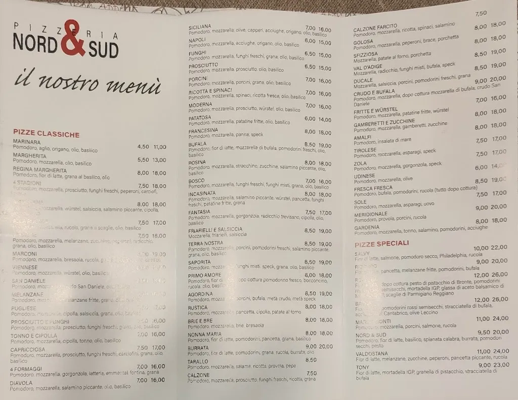 Menu_Pizzeria Nord & Sud_Pradamano_image_1