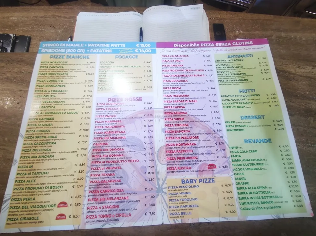 Menu_Pizzeria Bar Enisco_Sant'Eusanio del Sangro_image_1