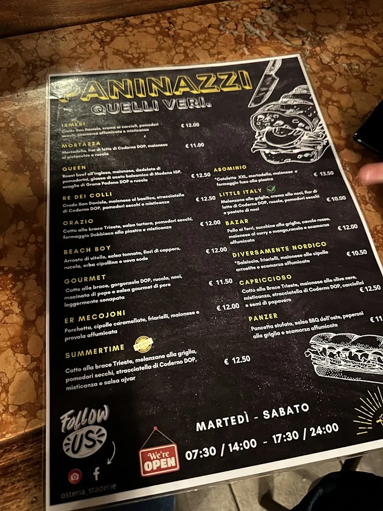 Menu_Osteria Staderie_Provincia di Udine_image_1