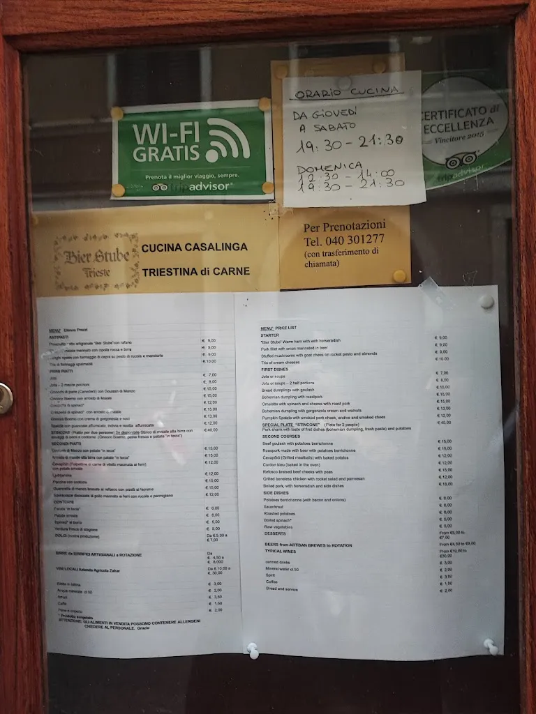Menu_Osteria Bier Stube Trieste_Provincia di Trieste_image_3