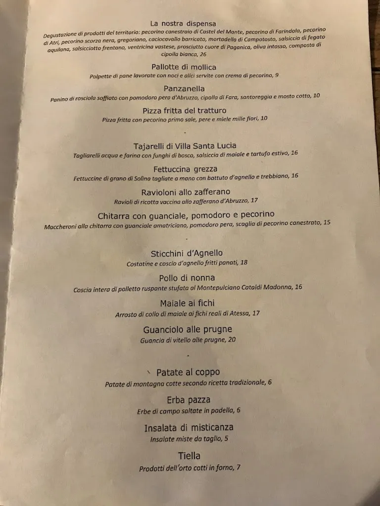 Menu_Locanda Sotto Gli Archi - Albergo Sextantio_Santo Stefano di Sessanio_immagine_1