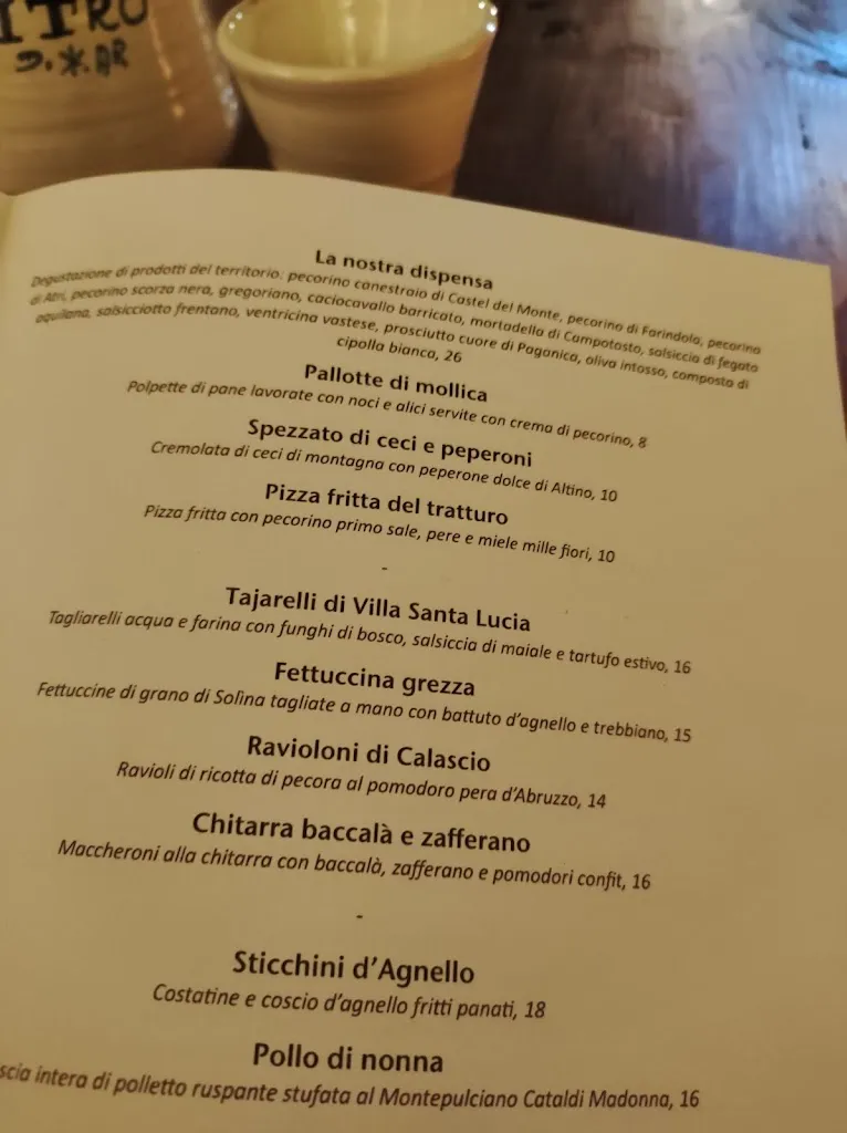 Menu_Locanda Sotto Gli Archi - Albergo Sextantio_Santo Stefano di Sessanio_immagine_2