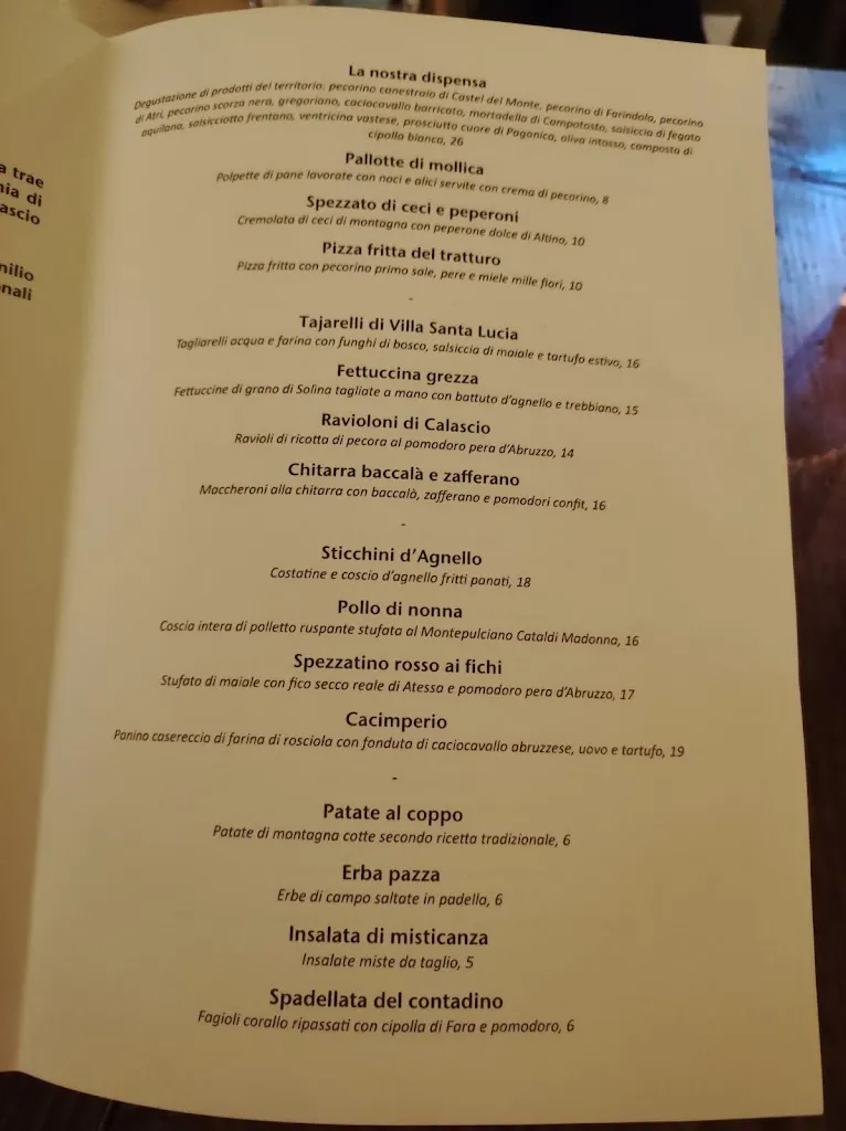 Menu_Locanda Sotto Gli Archi - Albergo Sextantio_Santo Stefano di Sessanio_immagine_3