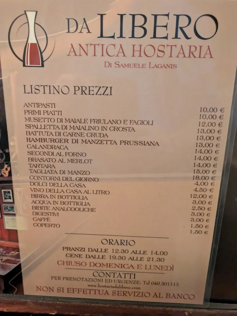 Menu_Antica Hostaria da Libero_Provincia di Trieste_image_1