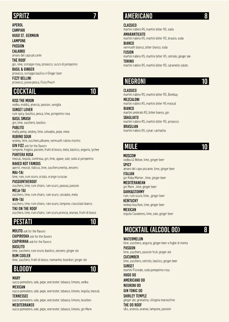 Menu_Pier The Roof_Provincia di Trieste_image_1