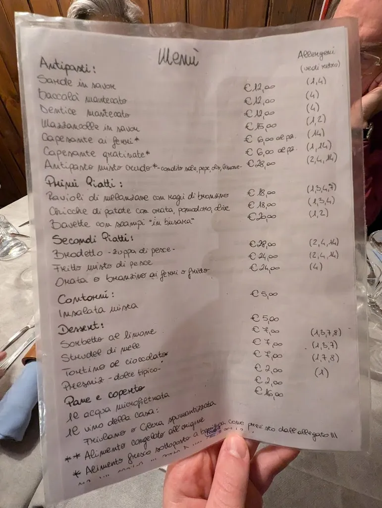 Menü_Le Barettine_Provincia di Trieste_Bild_1