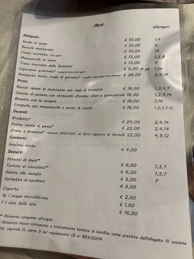 Menü_Le Barettine_Provincia di Trieste_Bild_3