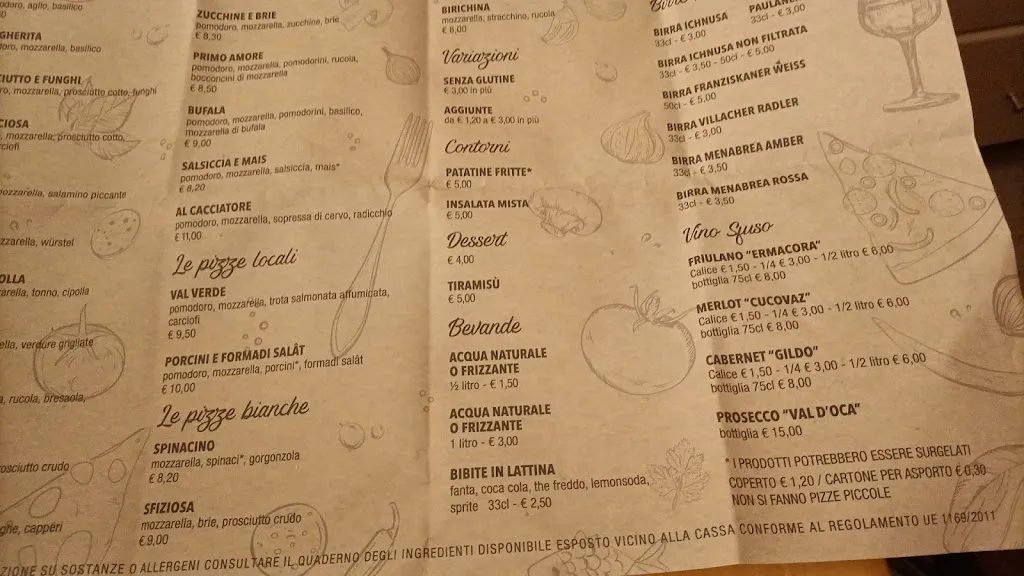 Menu_Pizzeria Bar Ristorante Al Cacciatore_Rigolato_immagine_3