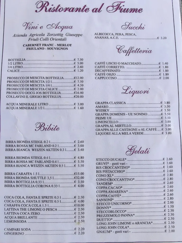 Menu_Trattoria Al Fiume Da Pippo - Estiva_Rivignano_image_4