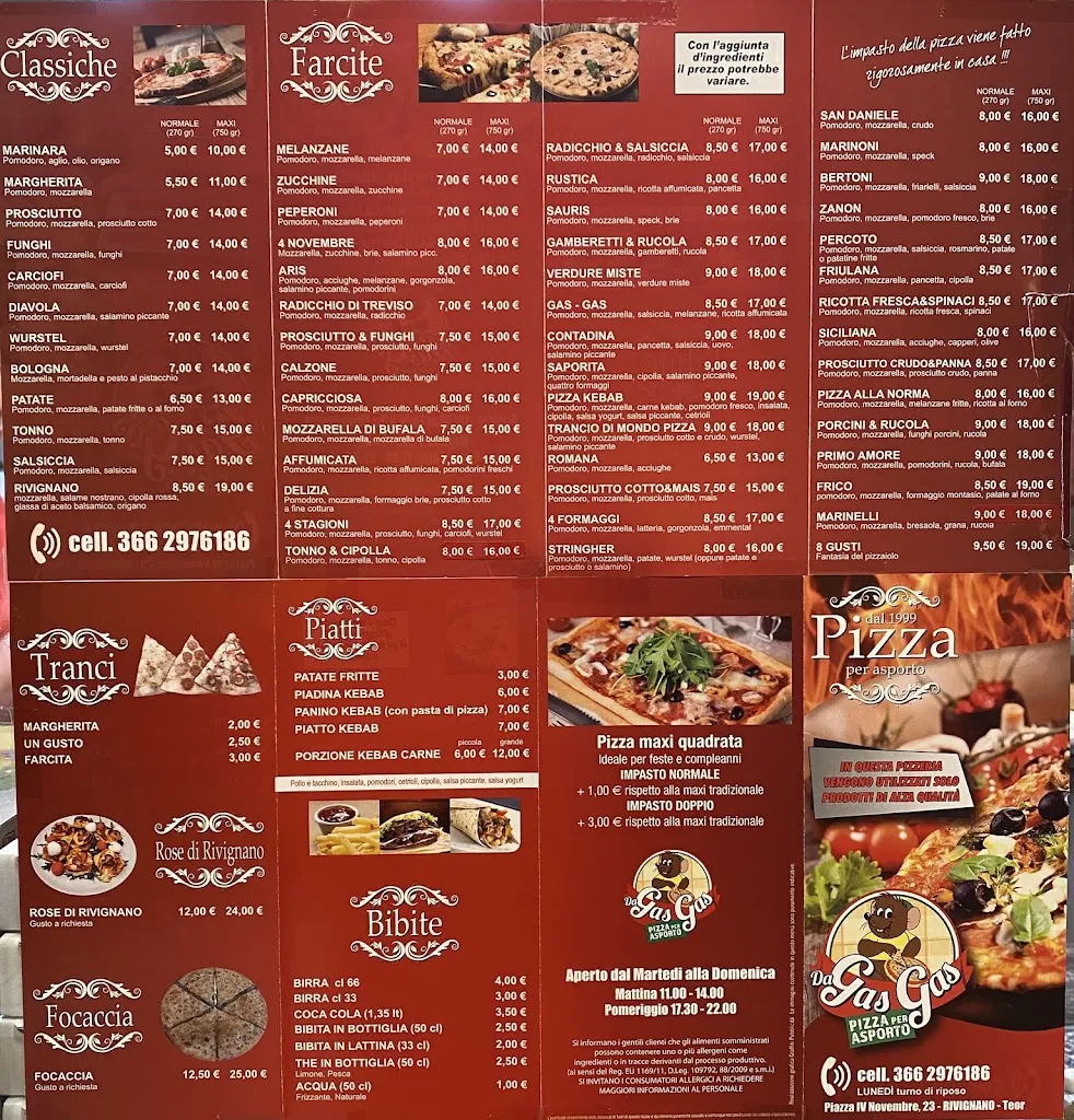 Menu_Pizzeria da Gas Gas - Rivignano_Rivignano_image_1
