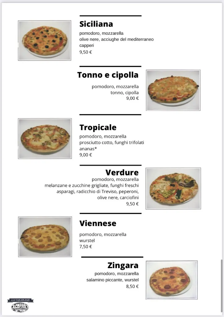 Menu_Pizzeria La Tarabane_Rivignano_image_3