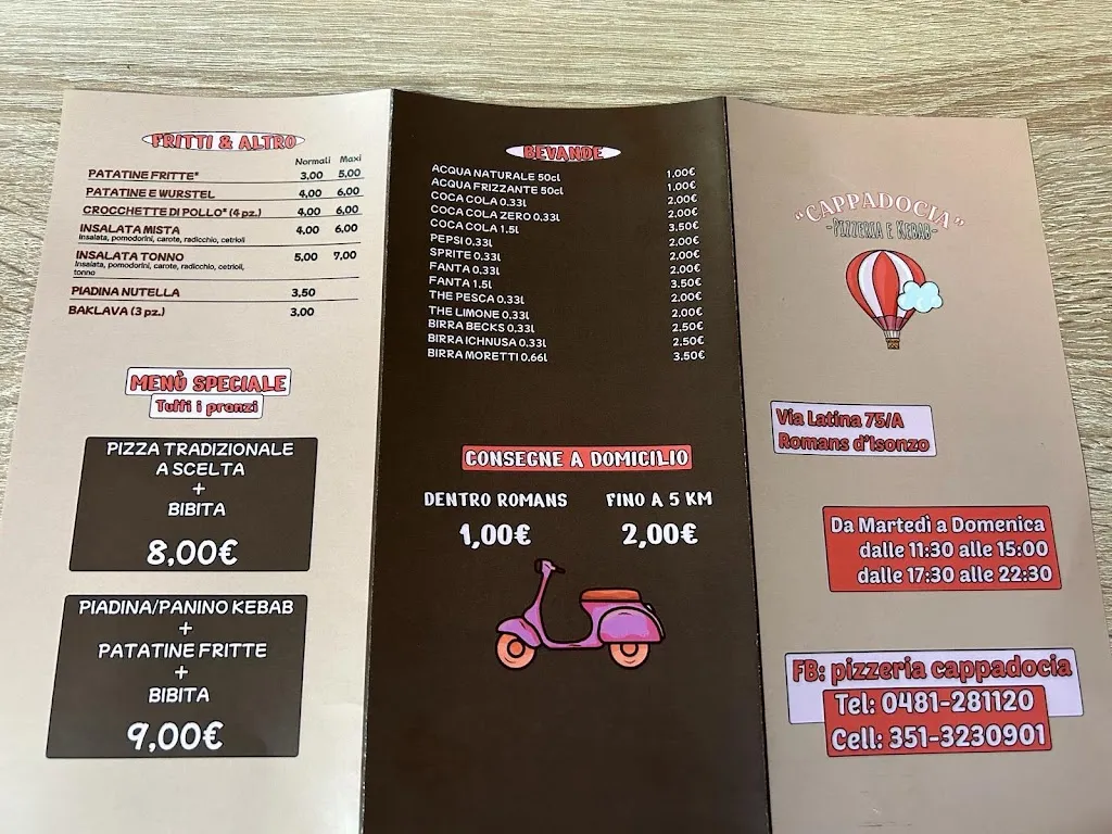 Menü_Pizzeria & Kebab Kapadokya_Romans d'Isonzo_Bild_2