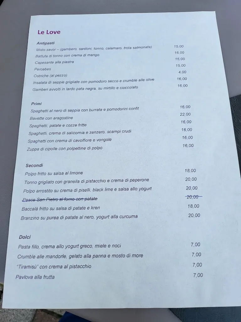 Menu_Le Love ristorante_Ronchi dei Legionari_image_1