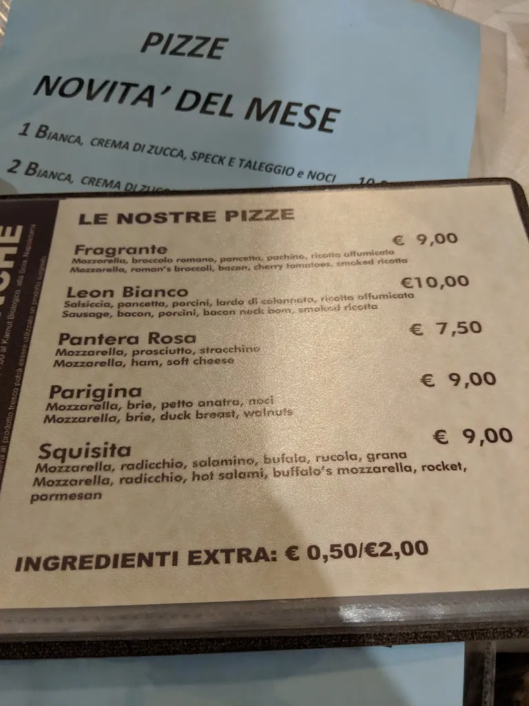 Menu_Ristorante Pizzeria Leon Bianco_Roveredo in Piano_image_1