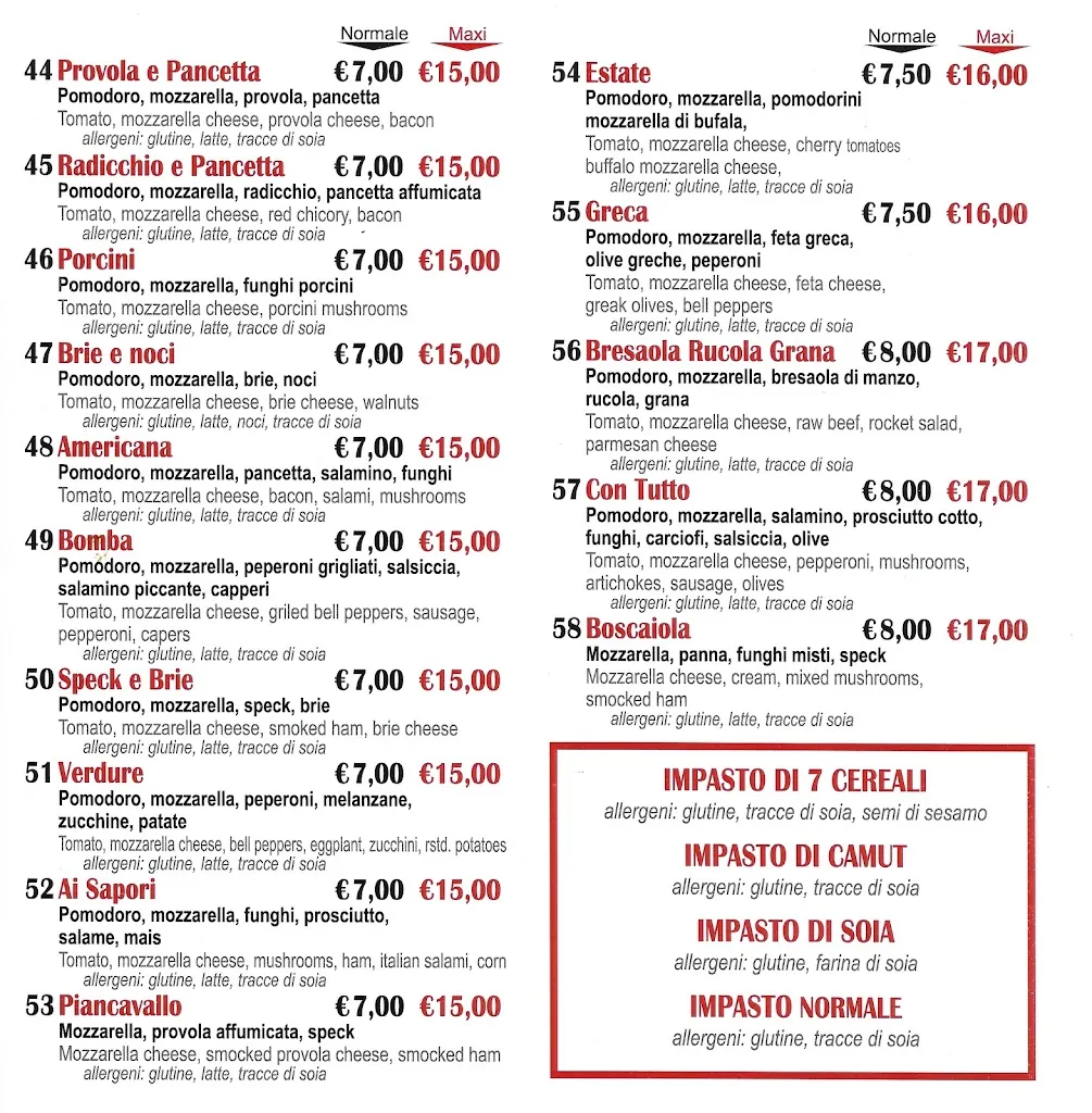 Menu_Pizzeria Ai Sapori Roveredo_Roveredo in Piano_image_3