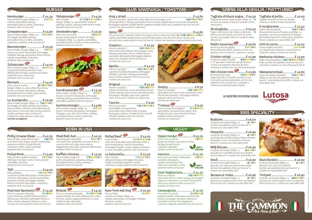 Menu_The Gammon Pub_Roveredo in Piano_image_1