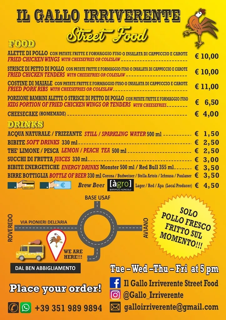 Menu_IL Gallo Irriverente_Roveredo in Piano_immagine_1