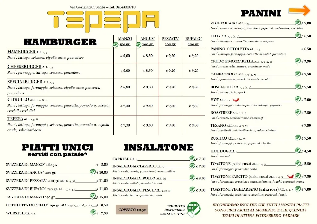 Menu_Tepepa Ale House Country Bar_Sacile_image_2