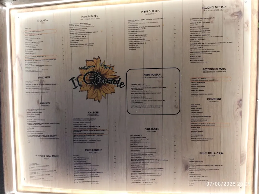 Menu_Trattoria Pizzeria Il Girasole_Rosa_immagine_2