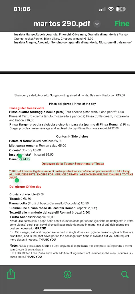 Menu_Tosca - Trattoria Pinseria_Rosa_image_1