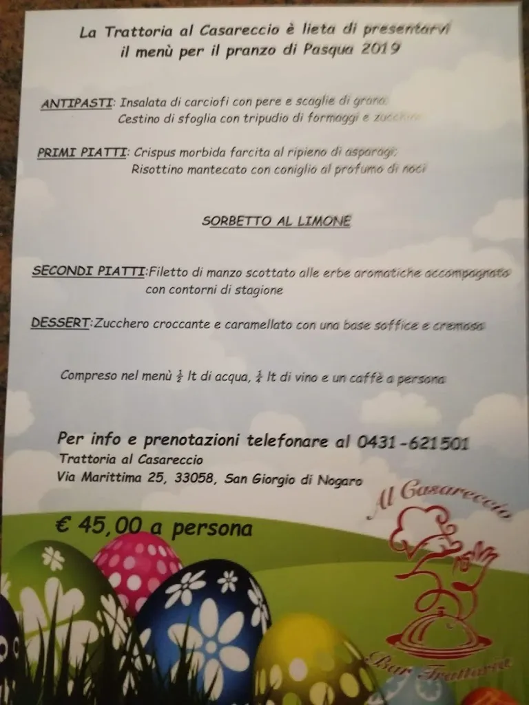 Menu_Trattoria Al Casareccio_San Giorgio di Nogaro_immagine_2