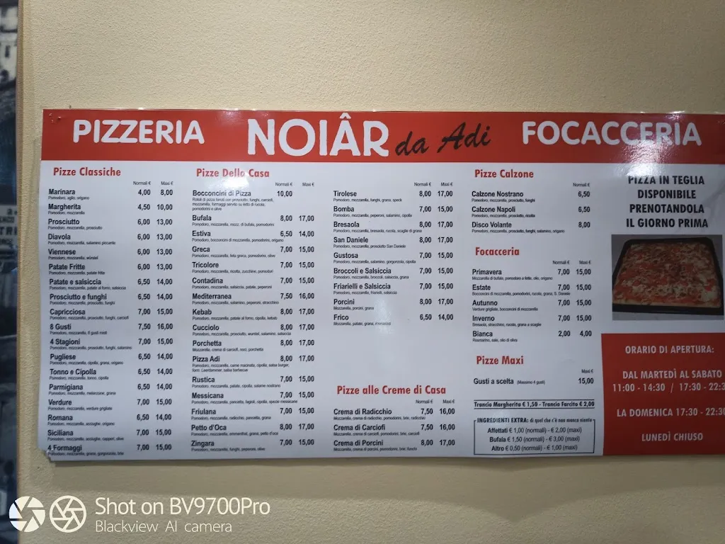 Menu_Pizzeria Focacceria Noiâr da Adi_San Giorgio di Nogaro_image_2
