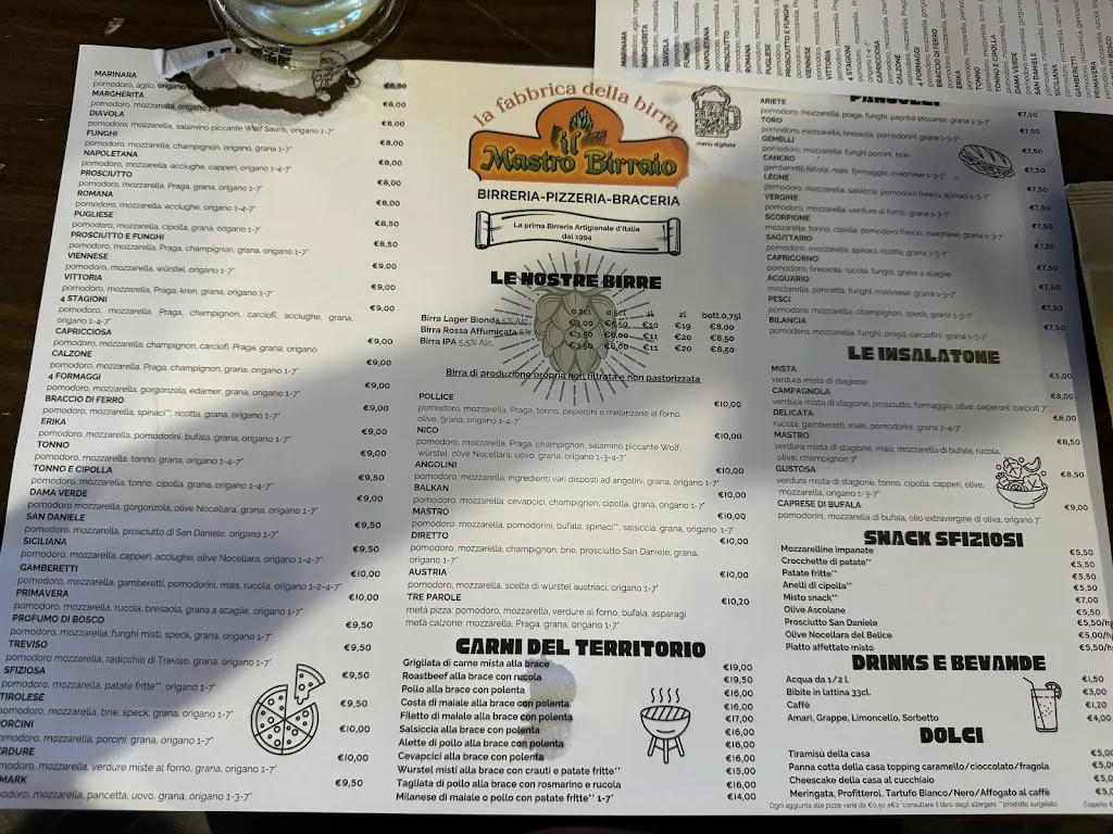 Menu_Il Mastro Birraio Birrificio friulano Nicola & Gabor Pantaleo_San Giovanni al Natisone_image_1