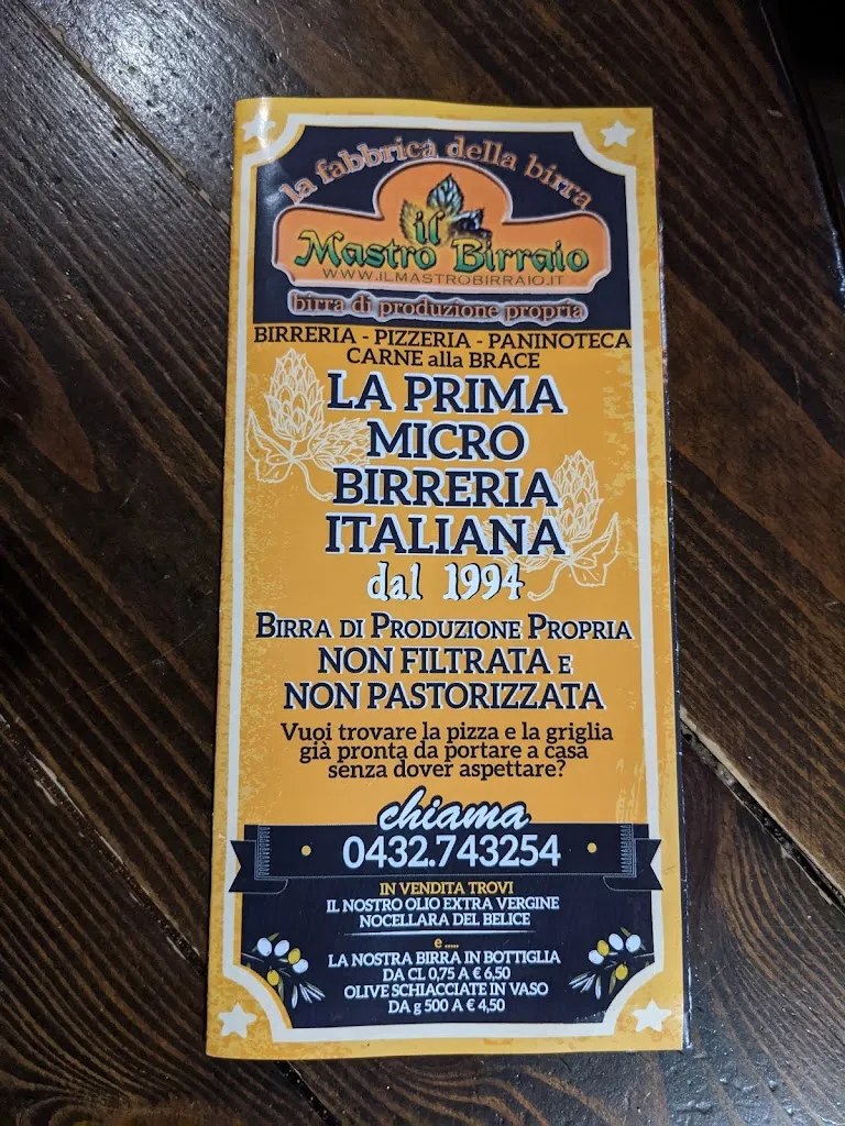 Menu_Il Mastro Birraio Birrificio friulano Nicola & Gabor Pantaleo_San Giovanni al Natisone_image_2