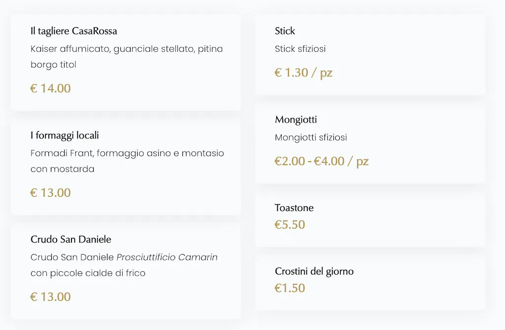 Menu_CASAROSSA Ristobusiness & more_San Martino al Tagliamento_immagine_1