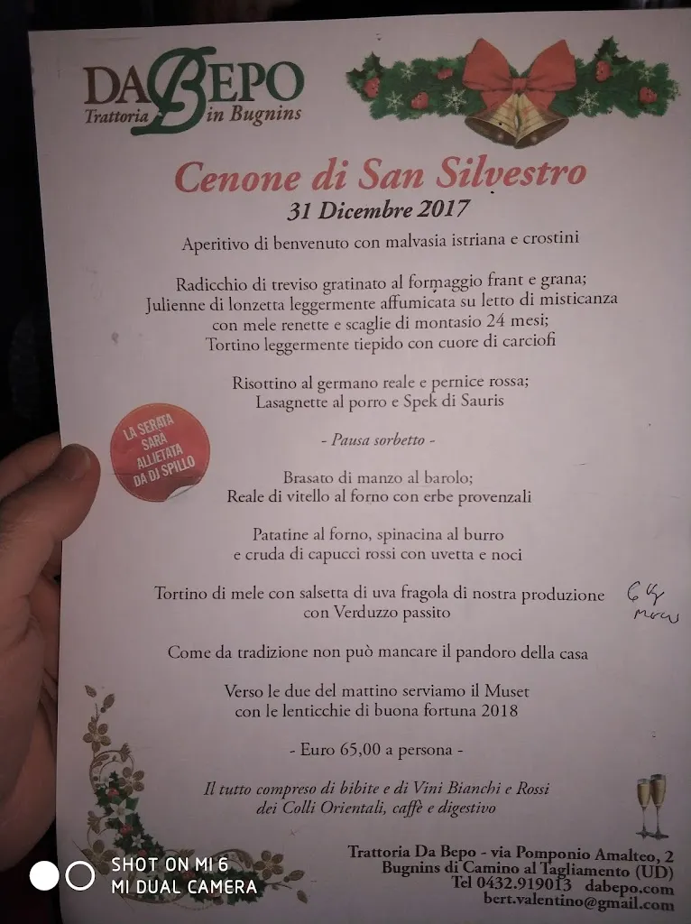 Menu_Trattoria Ristorante da Bepo in Bugnins - cucina tipica friulana_San Martino al Tagliamento_image_3