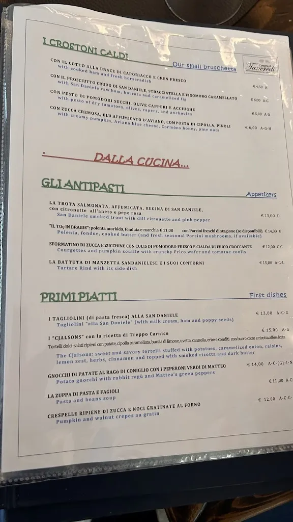 Menu_L'osteria Di Tancredi_San Daniele del Friuli_image_4