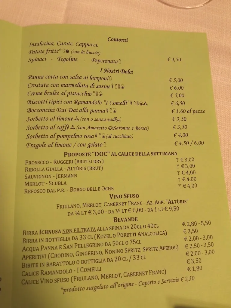 Menu_Trattoria Da Catine_San Daniele del Friuli_image_1