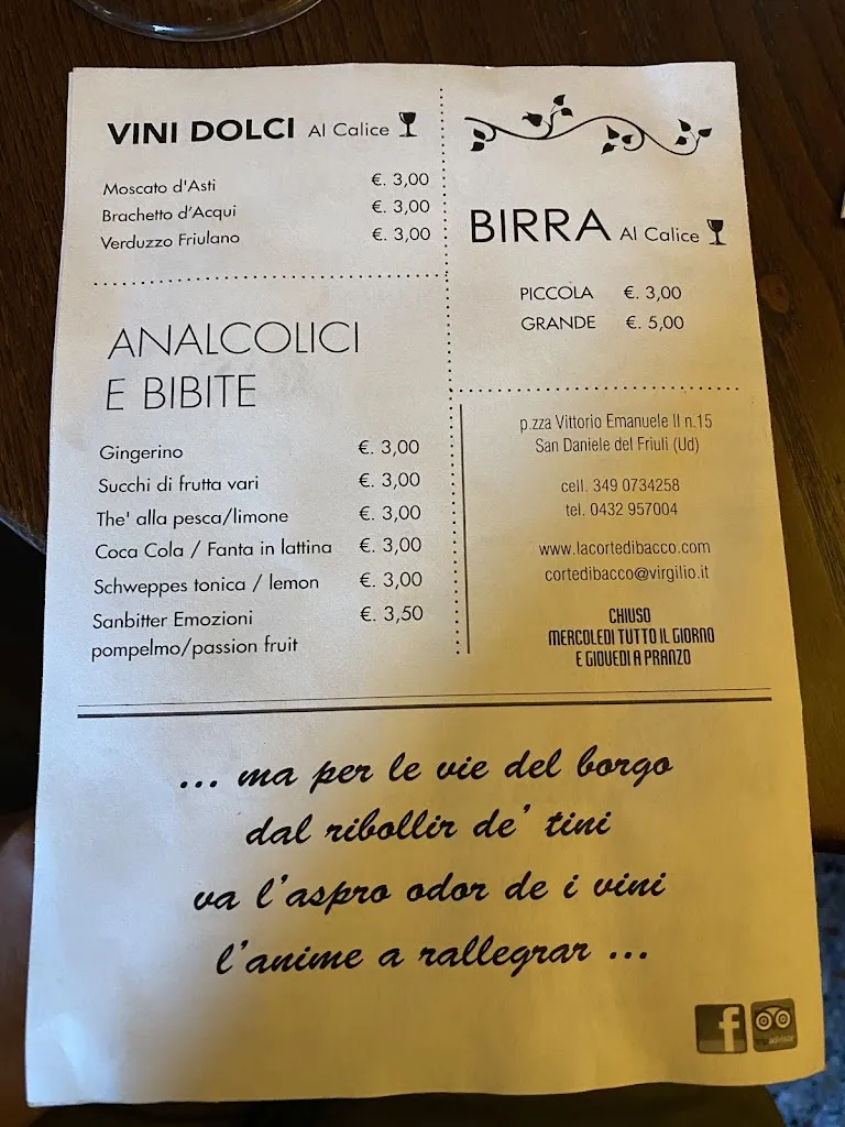 Menu_Enoteca Prosciutteria La Corte di Bacco_San Daniele del Friuli_image_4